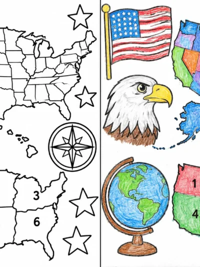 United States Map coloring pages