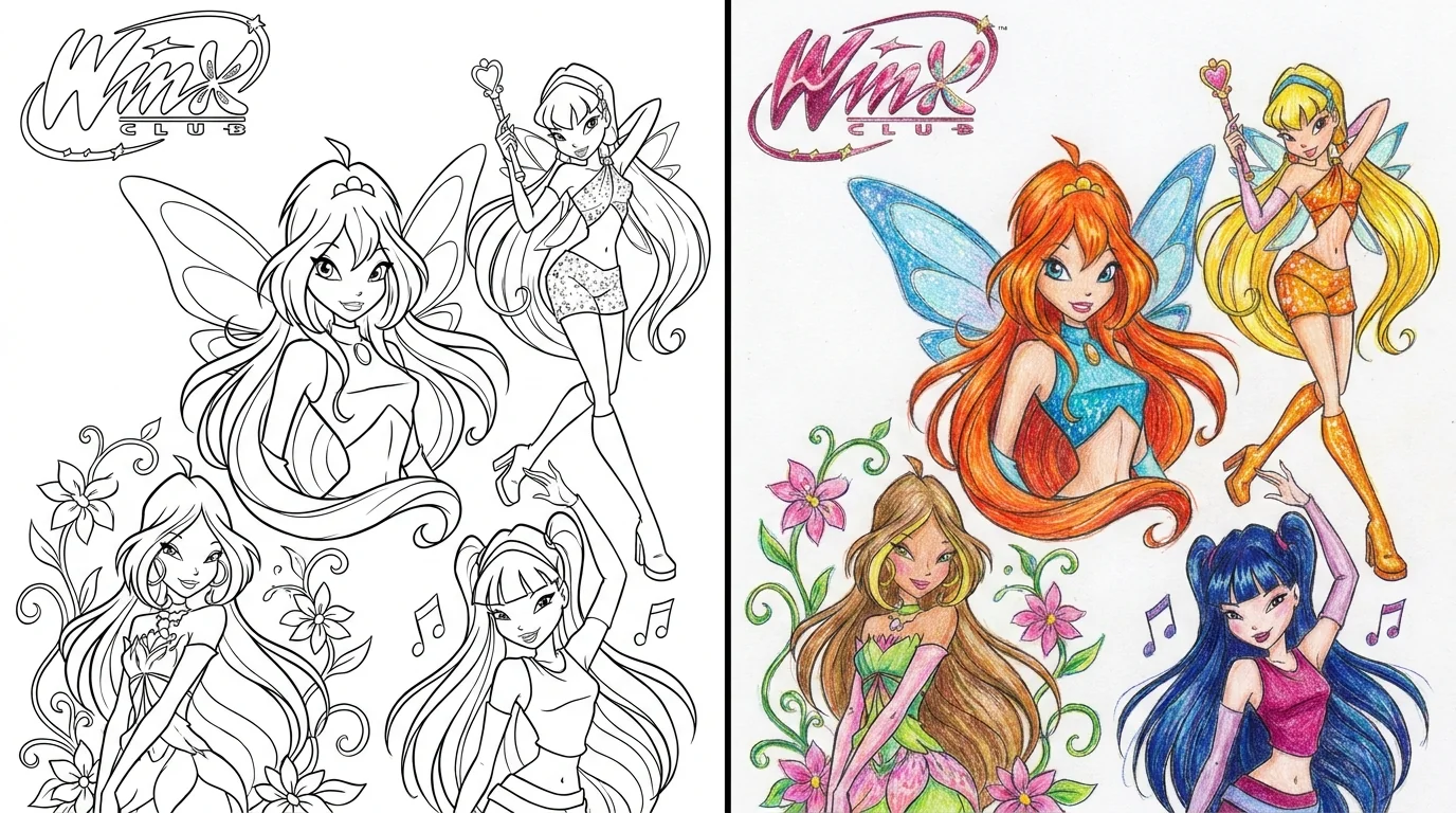 53 Winx Coloring Pages (Free PDFs)