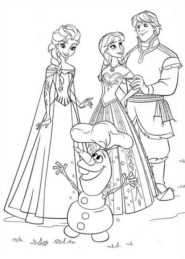 coloring pages of frozen anna and elsa