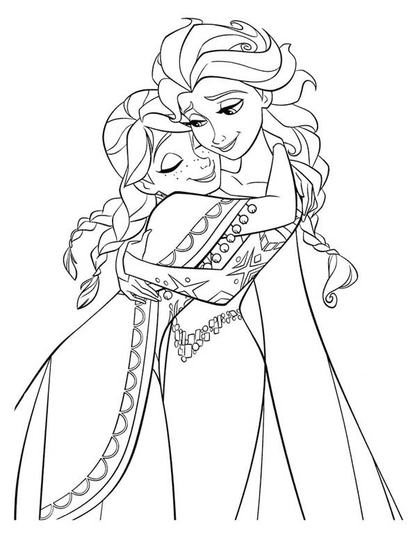 45 Coloring Pages For Elsa And Anna Pictures