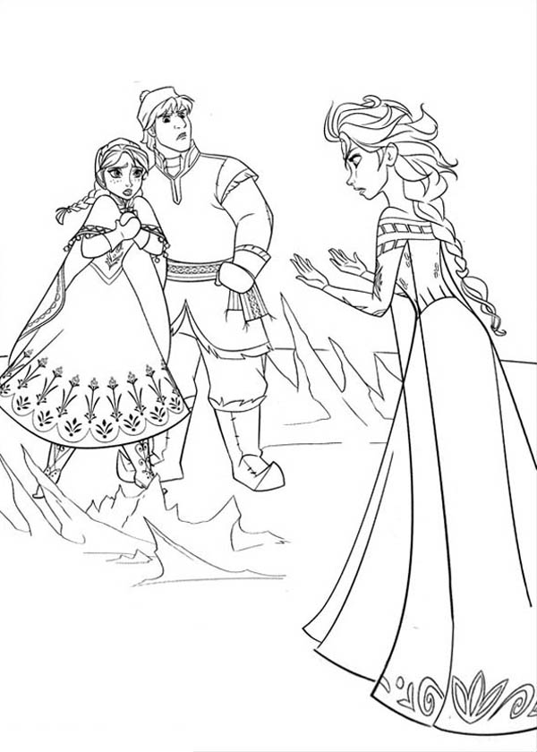 frozen coloring pages anna and kristoff frozen