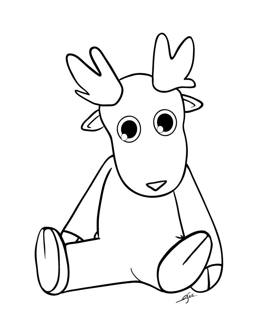 Download 13 Best Christmas Reindeer Coloring Pages for Kids ...