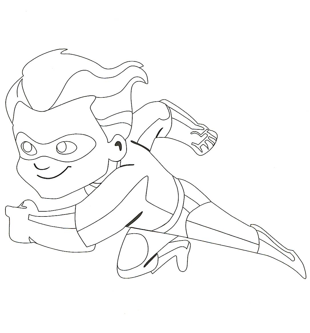 the incredibles coloring pages dash
