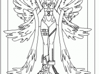 angemon coloring pages