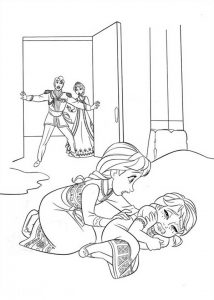 elsa-accidentally-struck-anna-while-playing-coloring-page