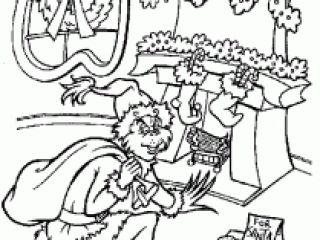 the grinch coloring pages