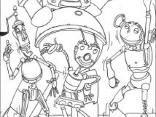 robots the movie coloring pages