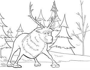 sven-from-disney-movie-frozen-coloring-page