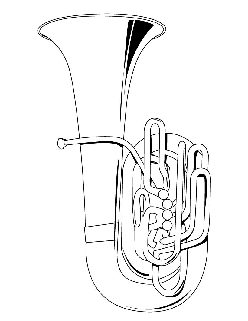 6 Best Musical Instruments Coloring Pages for Kids - Updated 2018
