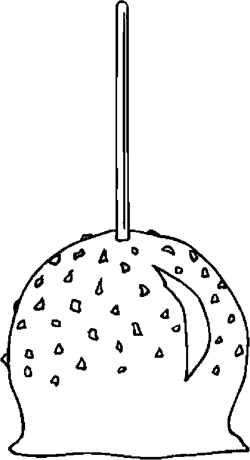 Download Candy Apples Sign Coloring Pages