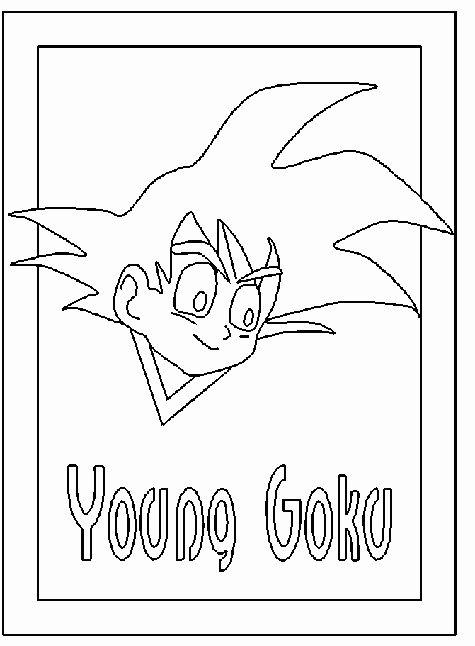 kid goten coloring pages