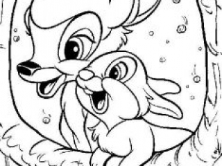 coloring pages of thumper