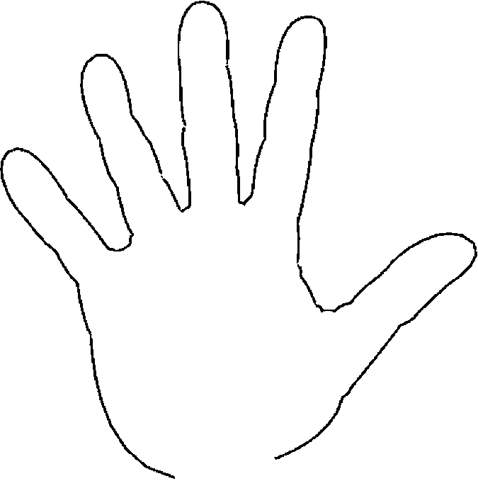 Palm Hand Coloring Pages 9