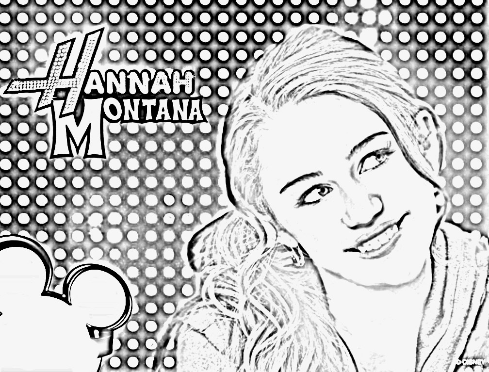 5 Best Hannah Montana Coloring Pages For Kids Updated 2018