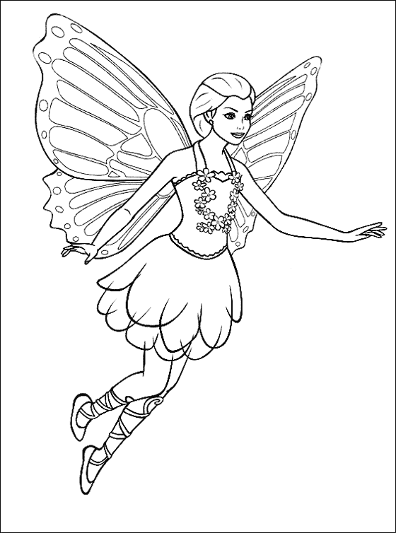 8 Best Barbie Mariposa Coloring Pages for Kids - Updated 2018