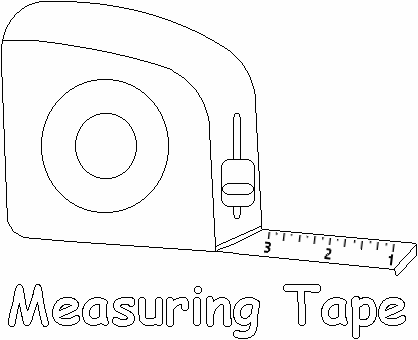 Measuring Tape Coloring Page