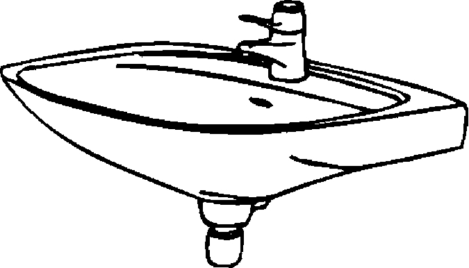 coloring picture of bathroom sink