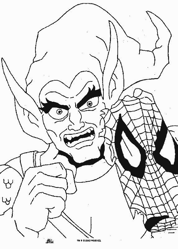 spiderman 3 coloring pages new goblin