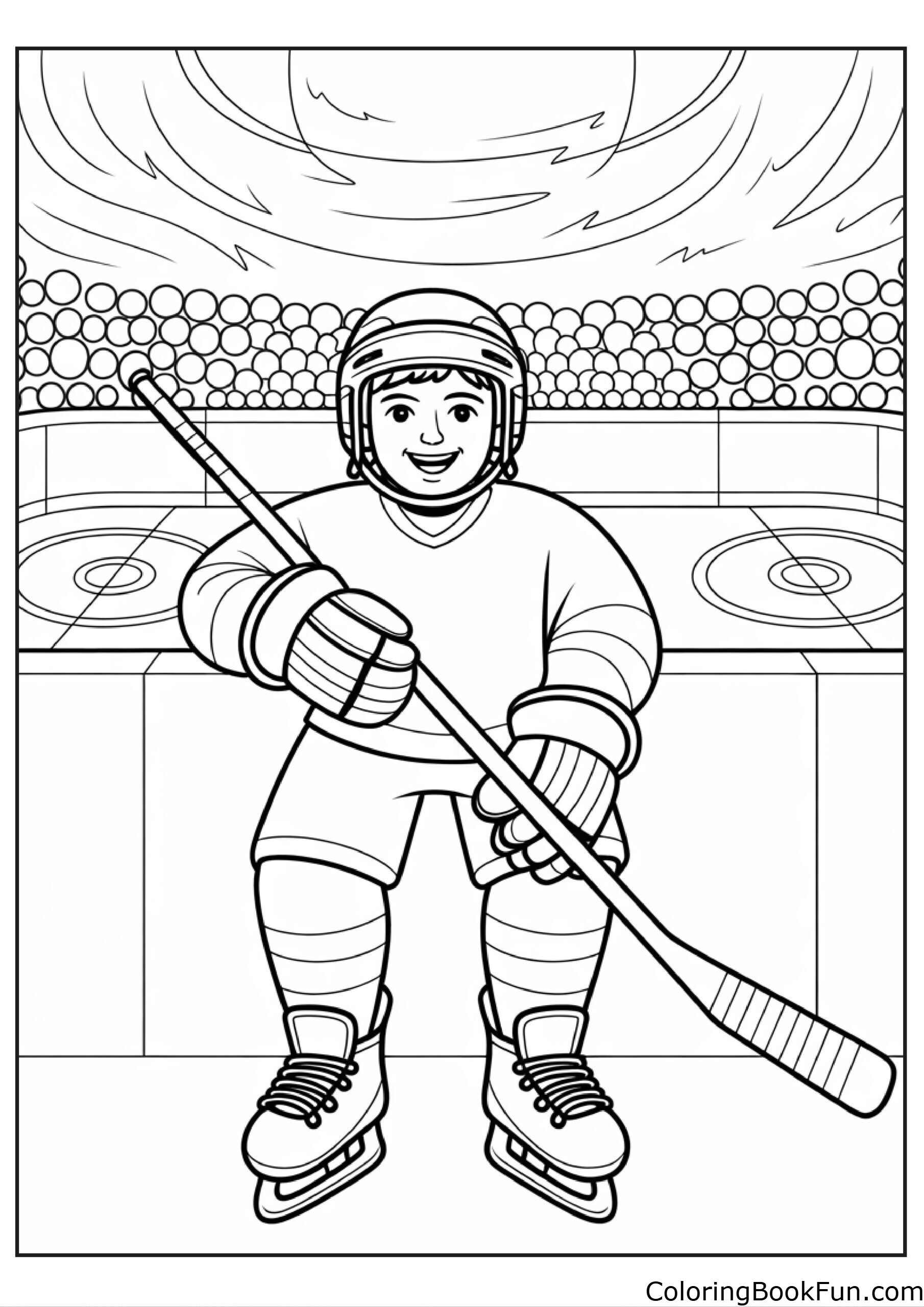 20 Hockey Coloring Pages - ColoringBookFun